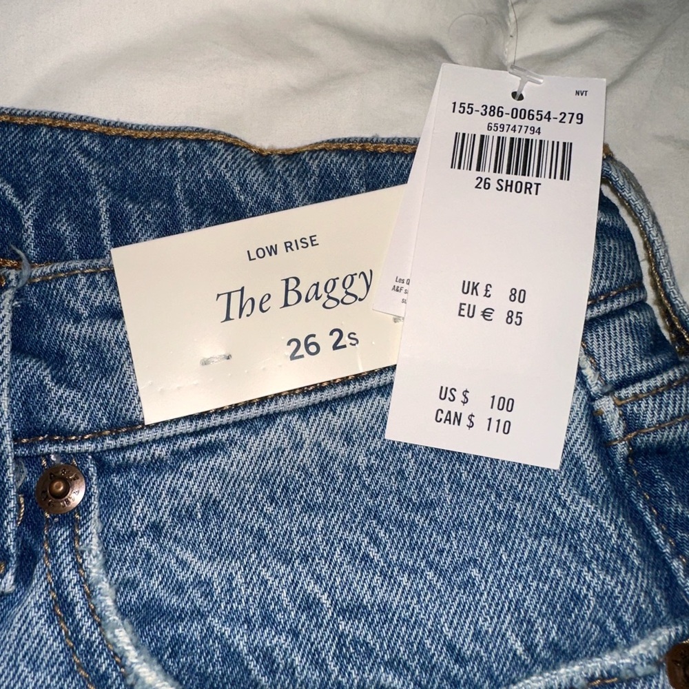 Abercrombie & Fitch Boyfriend Jeans - Light Blue